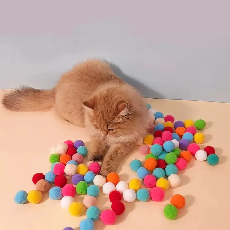 Cat Toys Games Plush Ball