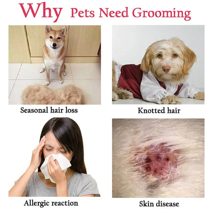 Professional Pet Effective Dematting Comb Brush Dog Hair Remover